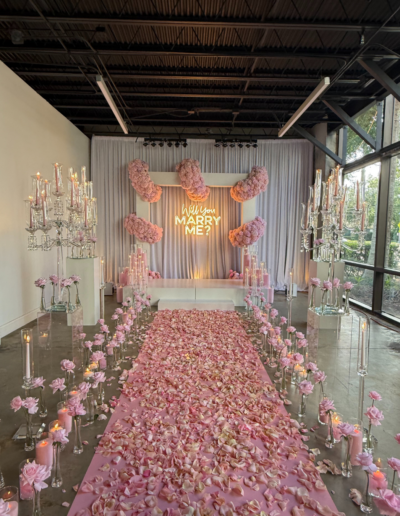 BLux luxury stage and floral installation in Orlando