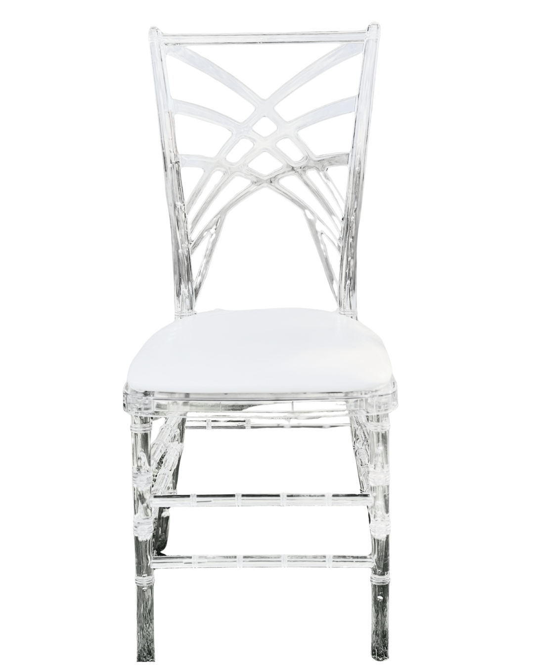 Clear ceremony chair rental for weddings in Orlando