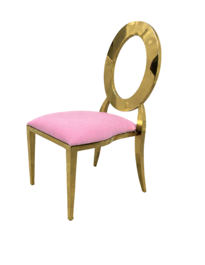 Gold Olay O chair rental for weddings and events in Orlando