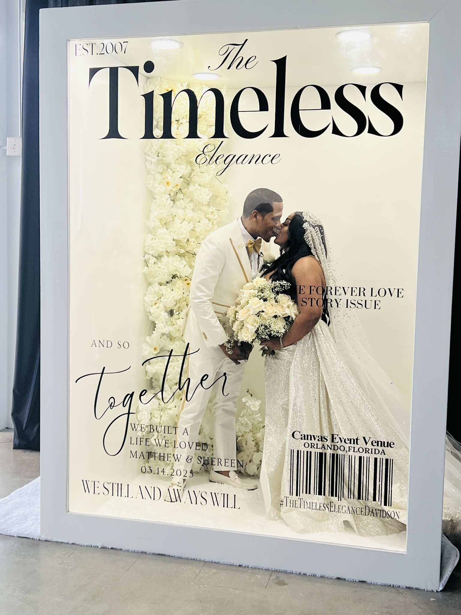 BLux Timeless Magazine Portrait Experience featuring a wedding couple in Orlando